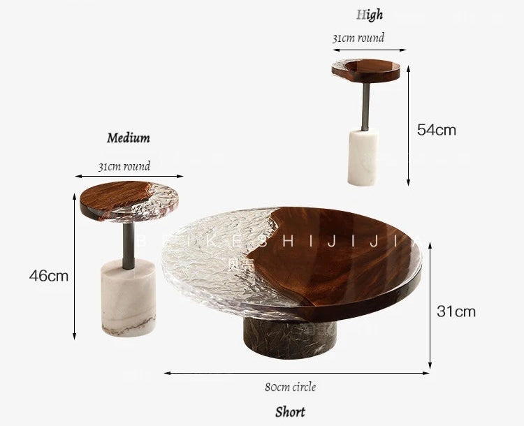 Aqua Lumina™ – Epoxy Resin Round Coffee Table by PurelyhomeDeco