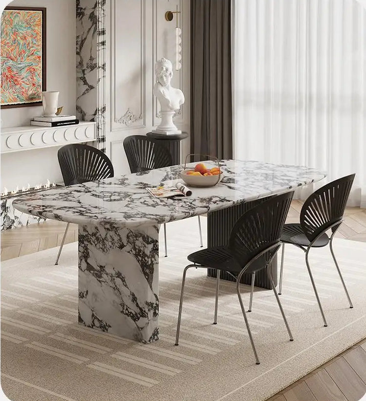 MAISONÉA™ French Cream Marble Dining Table