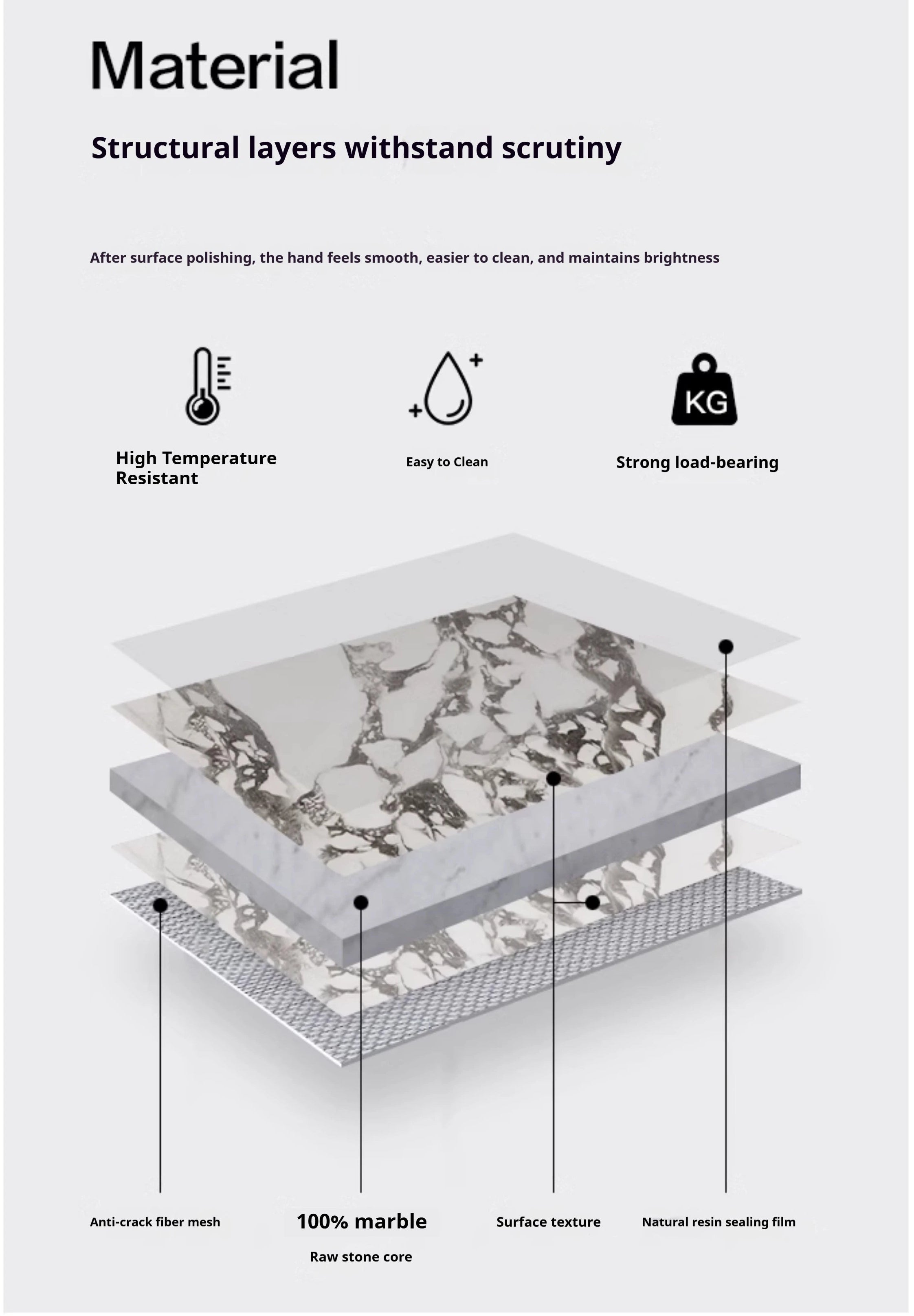 MAISONÉA™ French Cream Marble Dining Table