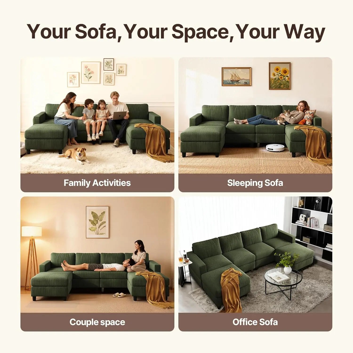 MONTEVERDE ÉLITE™ U-Shaped Lounge by PurelyhomeDeco