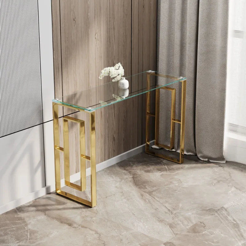 SOLYN Luxury Glass Hallway Table by PurelyhomeDeco