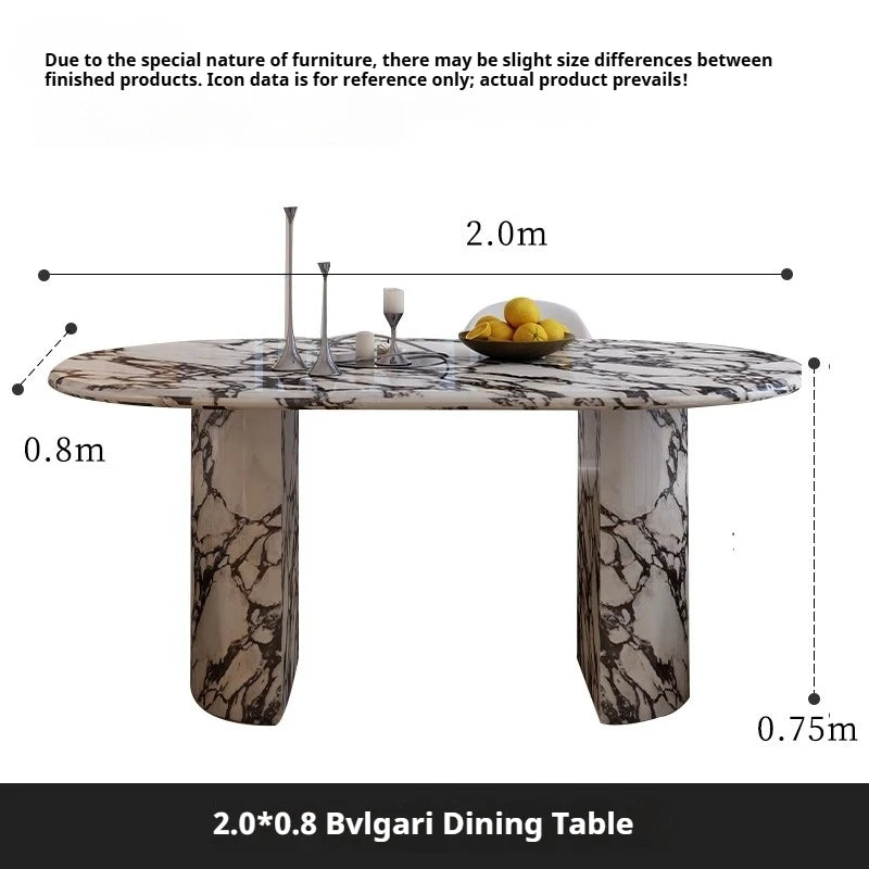 Monolith High-Hardness Stone Dining Table