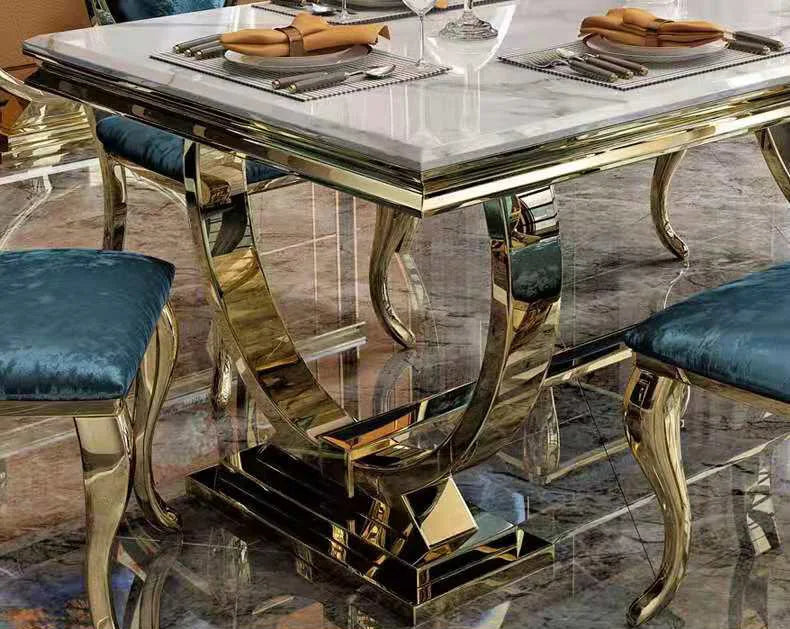 ZANORIA™ Elite Gold Structure Dining Set