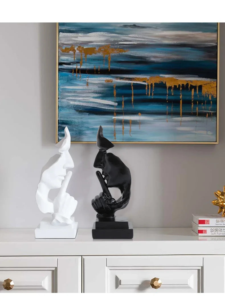 Echo of Silence Sculpture by PurelyhomeDeco