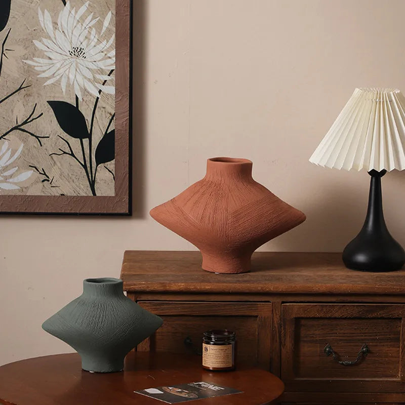 Retro Muse Ceramic Vase