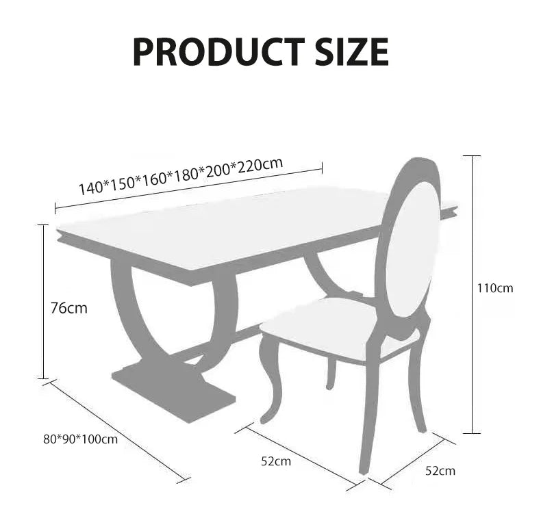 ZANORIA™ Elite Gold Structure Dining Set