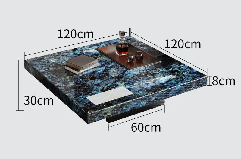 Luce di Mare™ – Nordic Modern Marble Center Table by PurelyhomeDeco