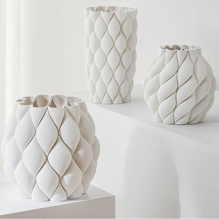 Opal Curve 3D Vase