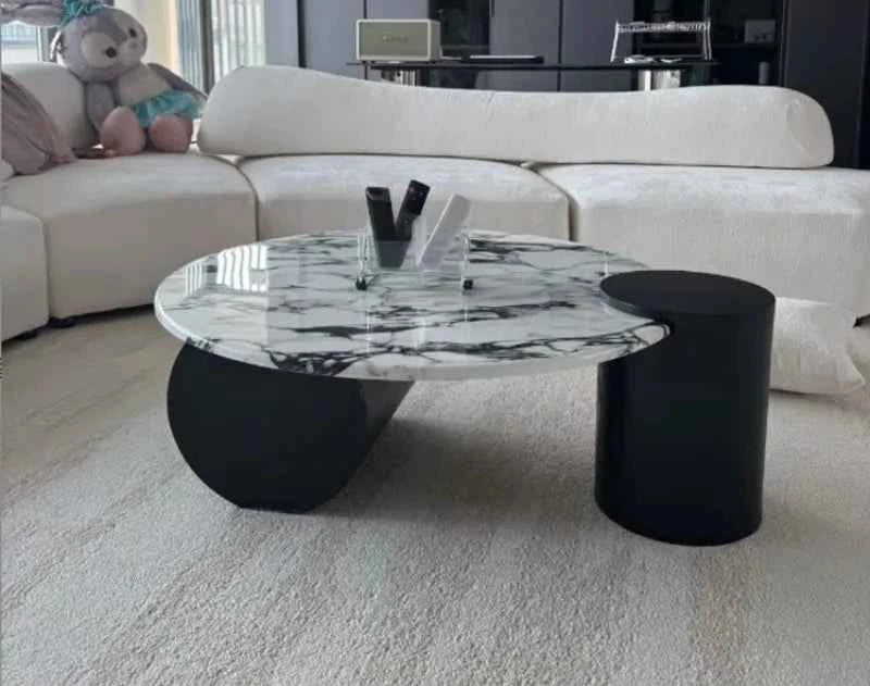 Calidora™ Round Coffee Table – Modern Living Room Accent Table by PurelyhomeDeco