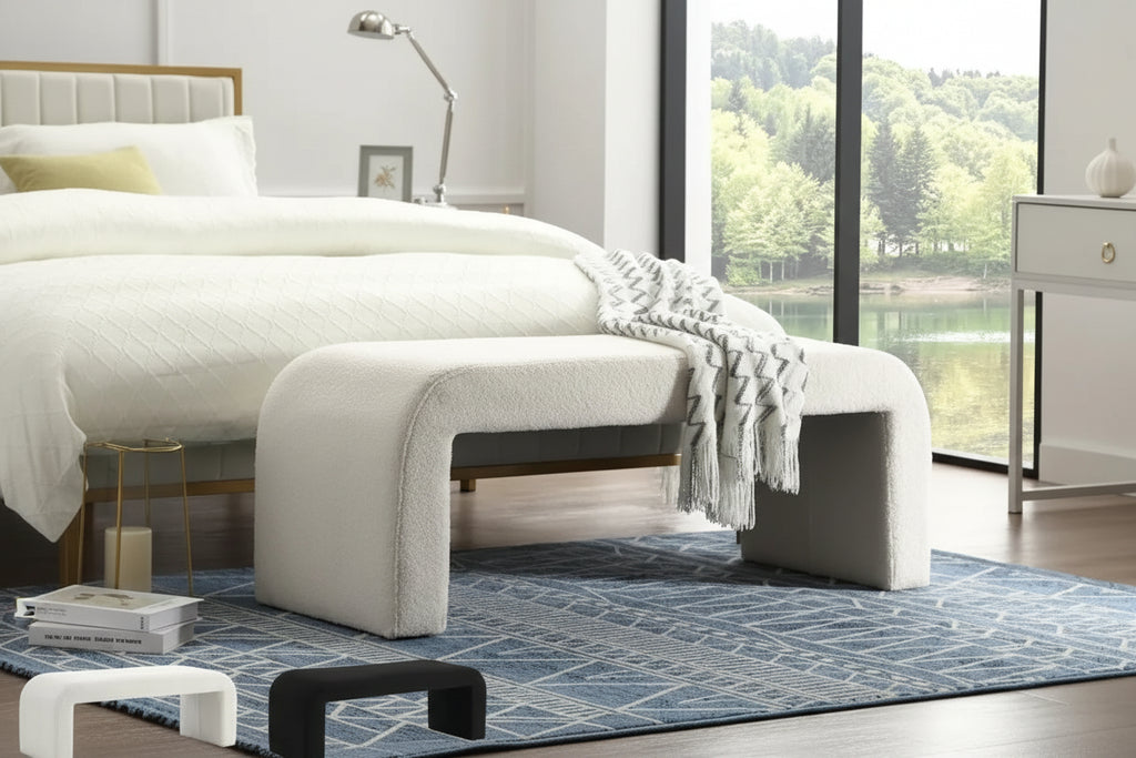 MONETTE ALTO™ Upholstered Ottoman Bench by PurelyhomeDeco