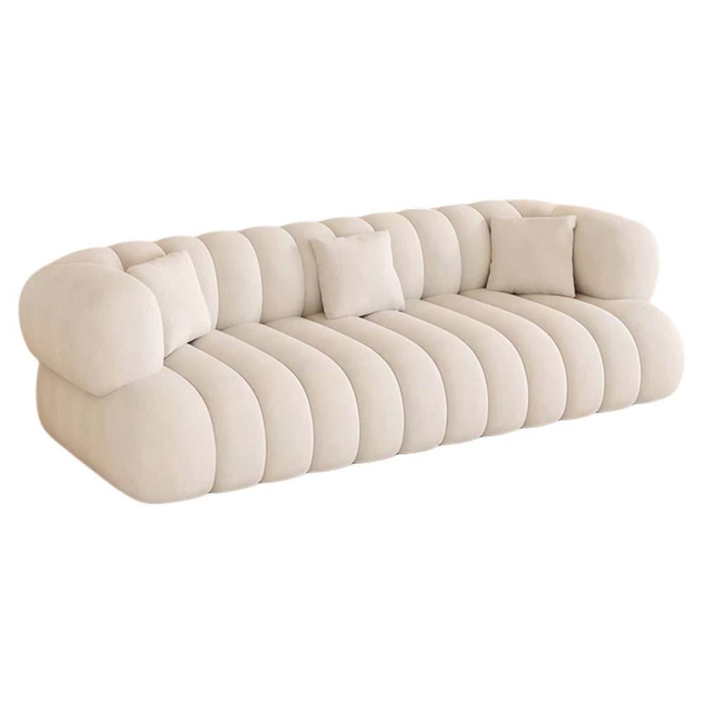 ARCELIA BLANC™ Velvet Cloud Couch | Deep Seat Designer Sofa