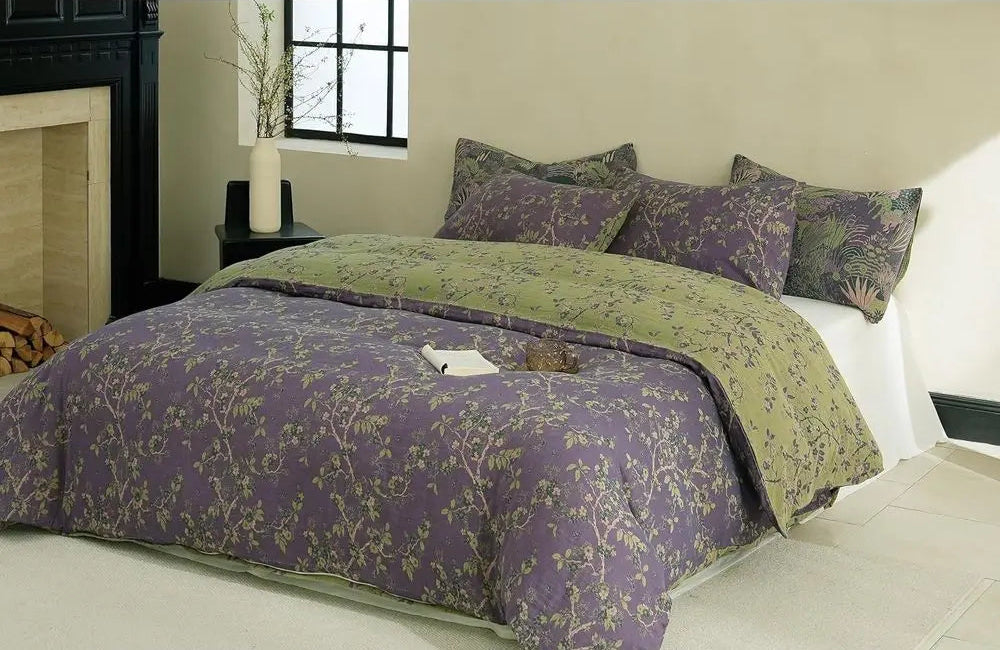 Violet Empress Jacquard Duvet Set