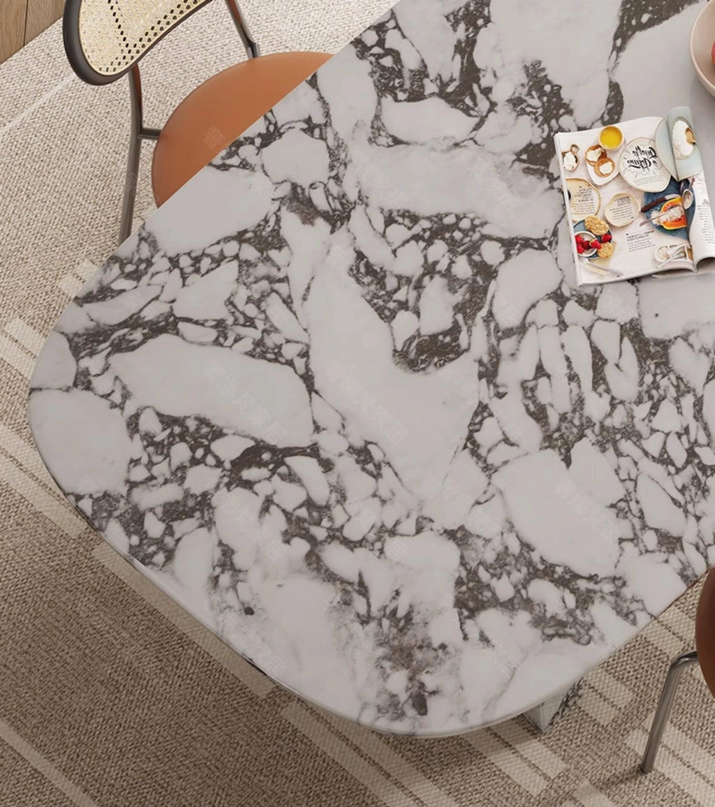 MAISONÉA™ French Cream Marble Dining Table