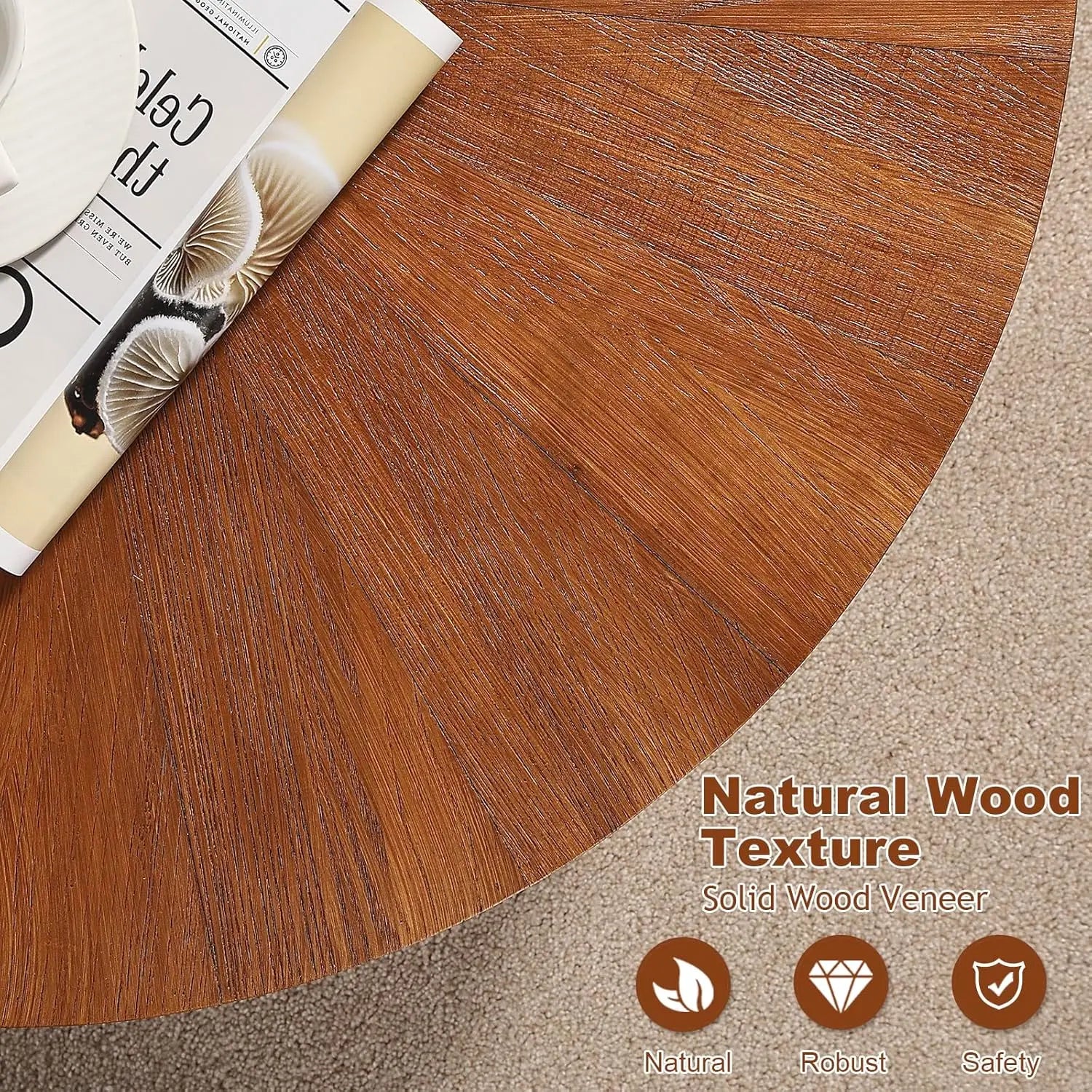 SOLARA™ Farmhouse Round Nesting Coffee Table Set (3-Piece) by PurelyhomeDeco