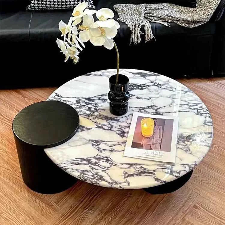 Calidora™ Round Coffee Table – Modern Living Room Accent Table by PurelyhomeDeco