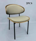 Noir Valencia™ – Genuine Leather Mid-Century Dining Chair by PurelyhomeDeco
