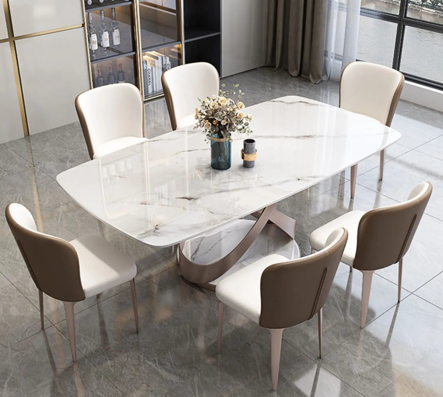 NEXRA™ Modern Marble Multi-Space Table