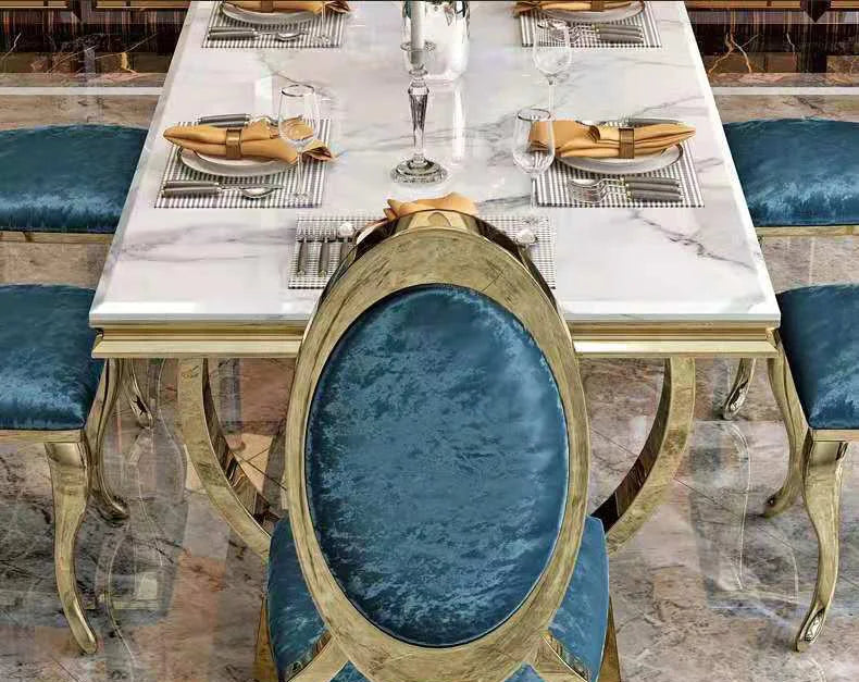 ZANORIA™ Elite Gold Structure Dining Set
