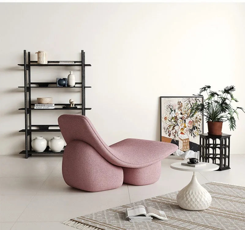 ARCYN™ Modern Arc Sofa | Sculptural Single Fabric Lounge Chair by PurelyhomeDeco