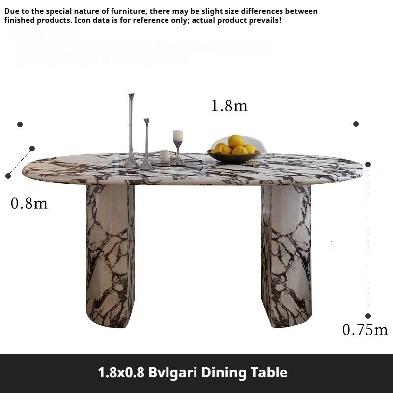 Monolith High-Hardness Stone Dining Table
