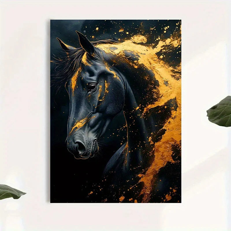 Country Luxe Horse Portrait by PurelyhomeDeco