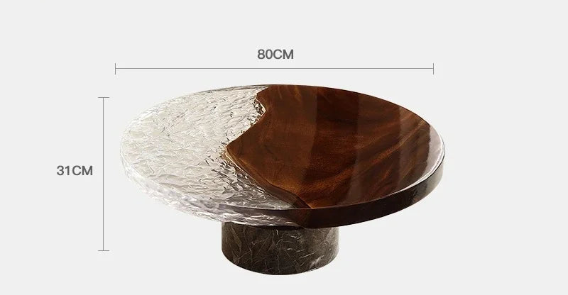 Aqua Lumina™ – Epoxy Resin Round Coffee Table by PurelyhomeDeco