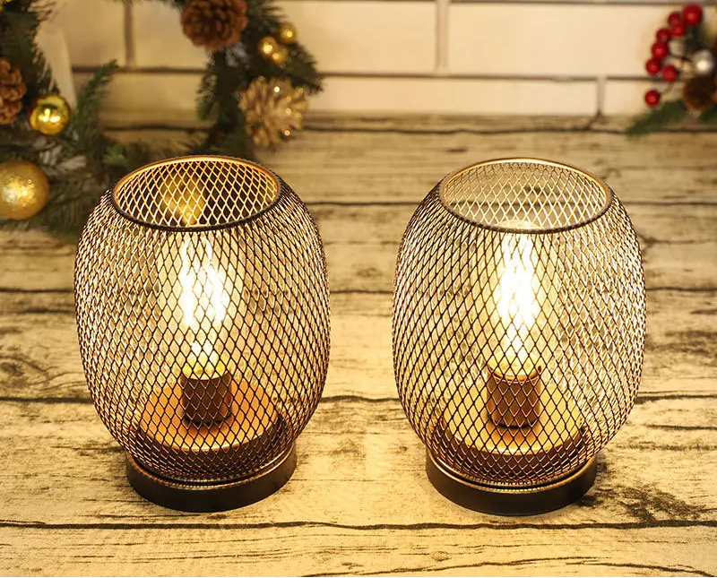 Golden Vow LED Lantern Set by PurelyhomeDeco