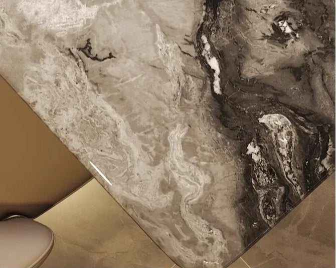 INKÉRA™ Italian Extendable Ink Stone Dining Set (140–220 cm)