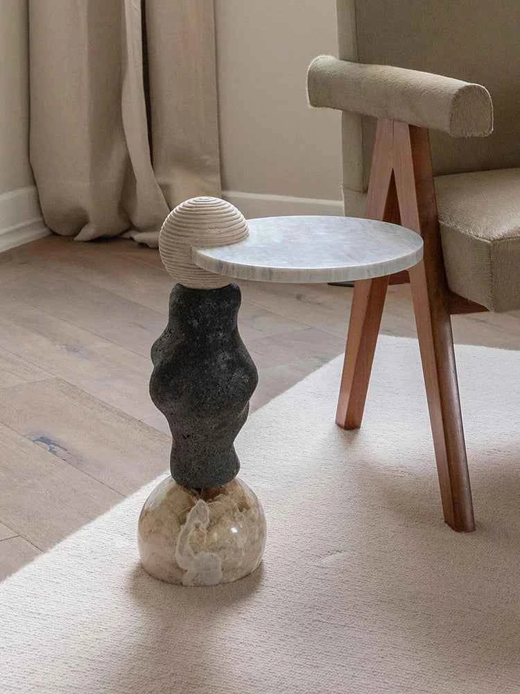 Marvessa™ Natural Marble Coffee Table by PurelyhomeDeco