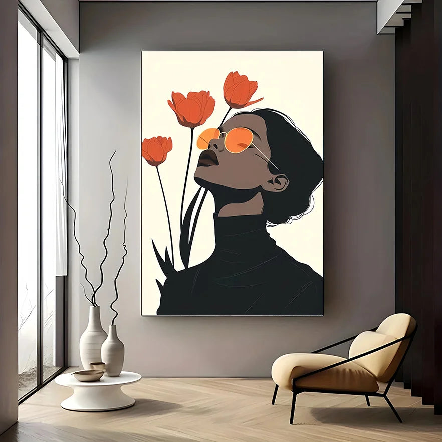 Tulip Muse Canvas by PurelyhomeDeco