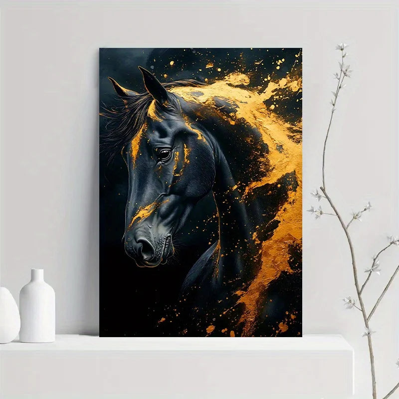 Country Luxe Horse Portrait by PurelyhomeDeco