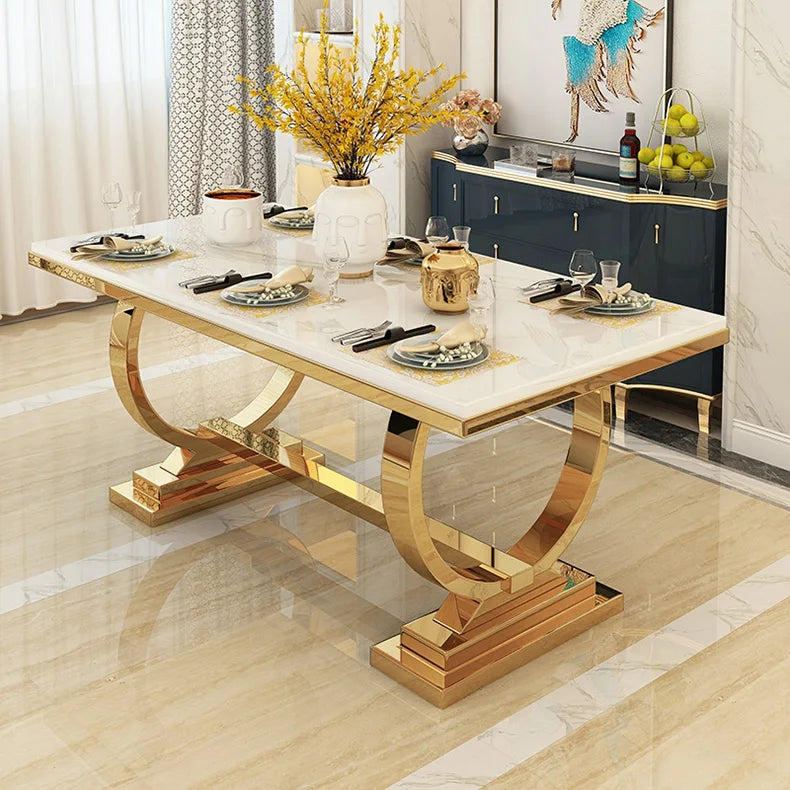 ZANORIA™ Elite Gold Structure Dining Set