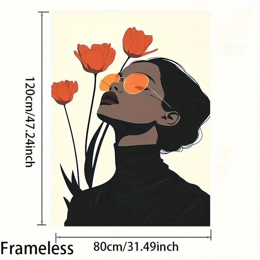 Tulip Muse Canvas by PurelyhomeDeco