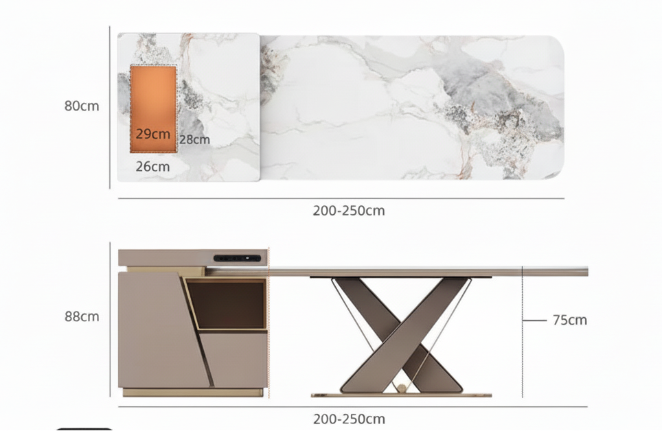 DESORA™ Designer Marble Dining Set