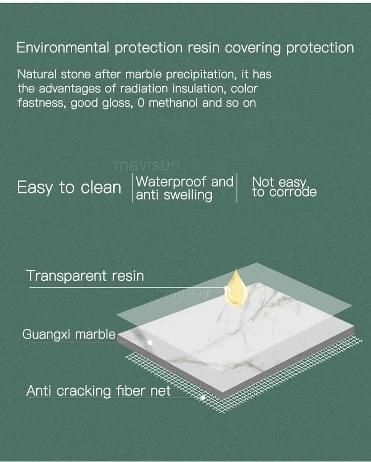 AURÉVA Golden Round Marble Dining Table with Turntable