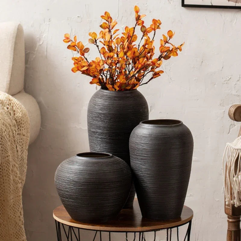 Obsidian Silence Vase by PurelyhomeDeco
