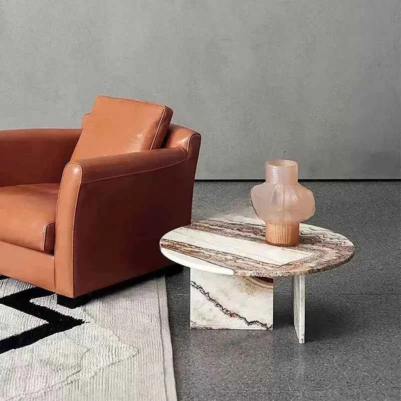 Rosé Imperiale™ – Italian Pink Marble Coffee Table Set by PurelyhomeDeco