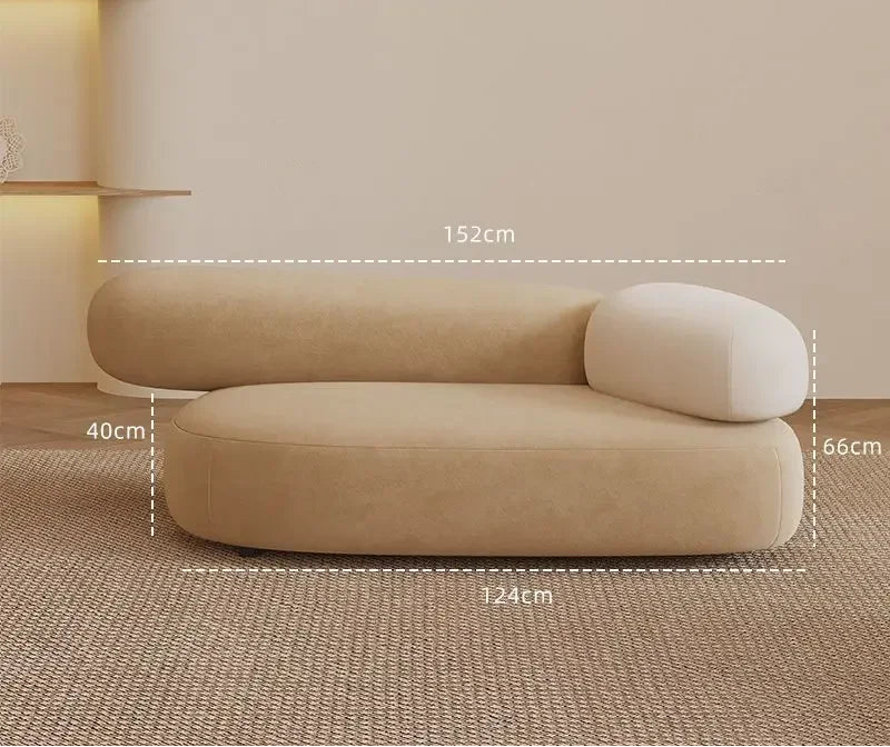 SERÉA™ Cobblestone Curve Sofa | Modern Light Luxury Living Seat