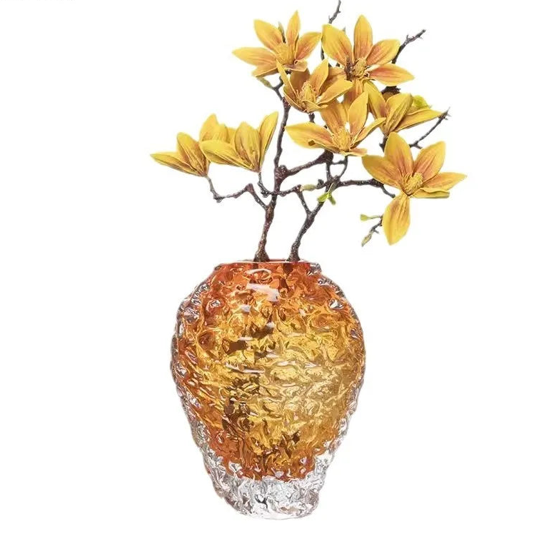 Amber Ripple Vase