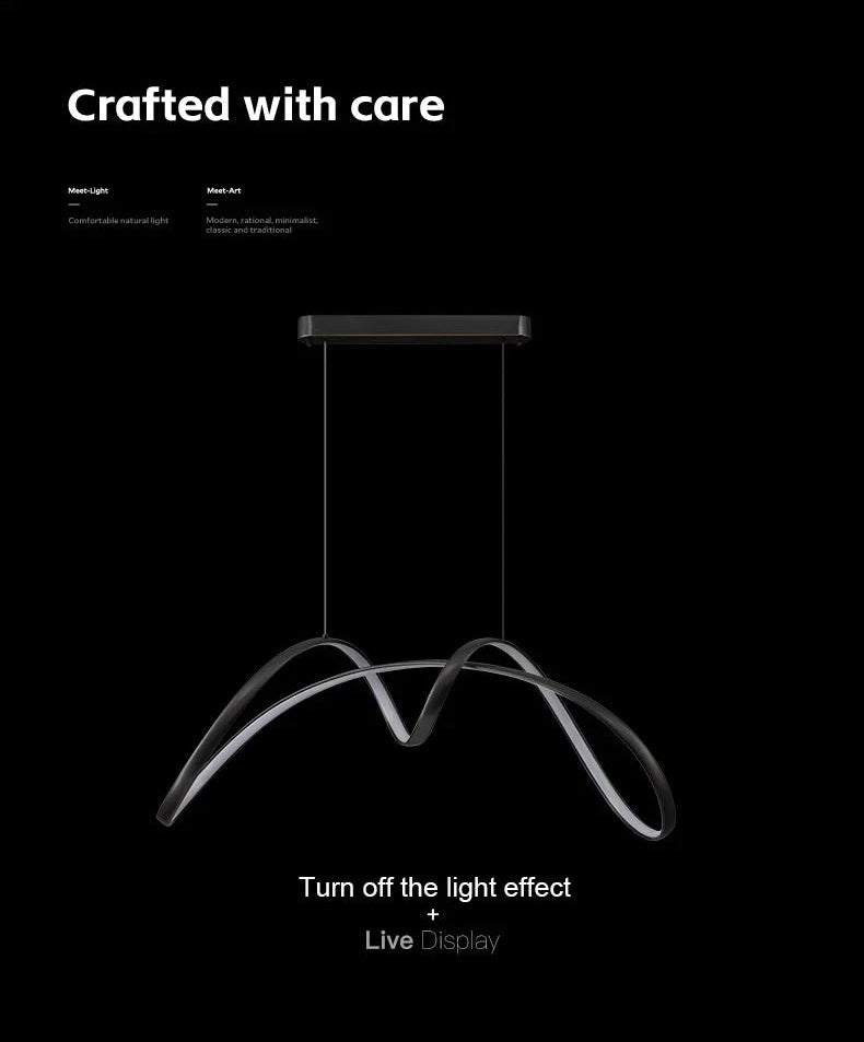 Élan Linea – Modern Minimalist LED Luxury Chandelier | Restaurant · Bedroom · Bar Lighting