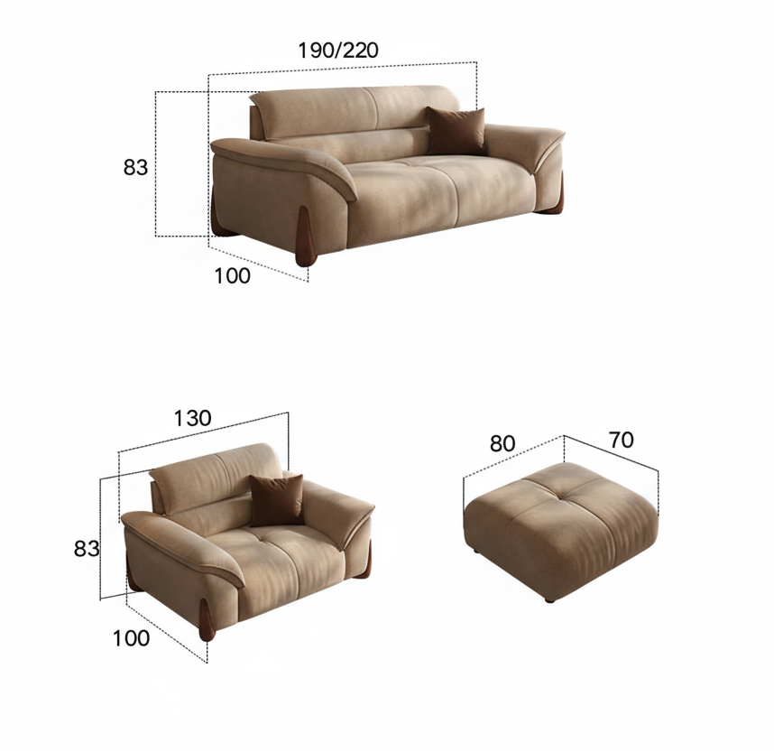 CASA BIANCA™ Luxury White Sofa & Armchair Set