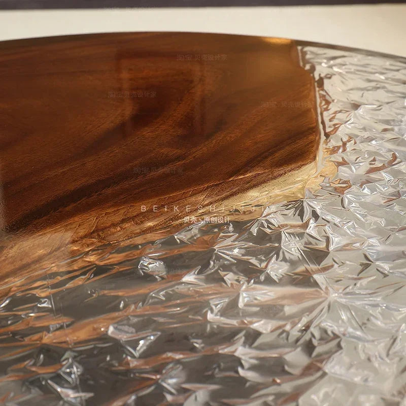 Aqua Lumina™ – Epoxy Resin Round Coffee Table by PurelyhomeDeco