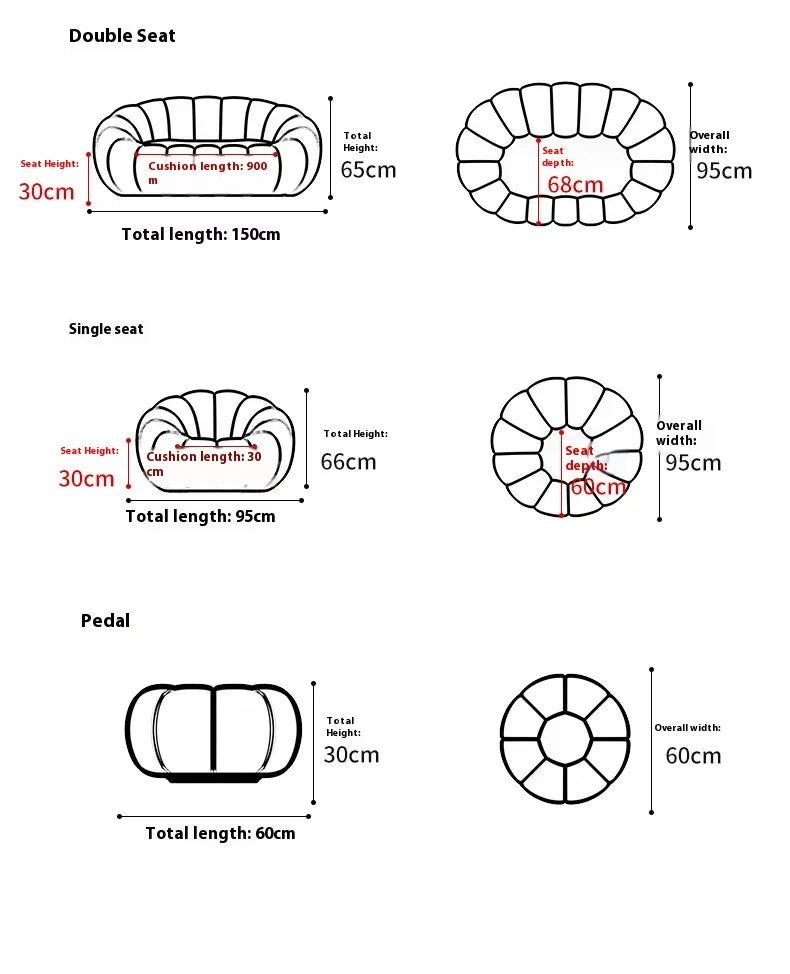 CLOUDKIN™ Pumpkin Sofa