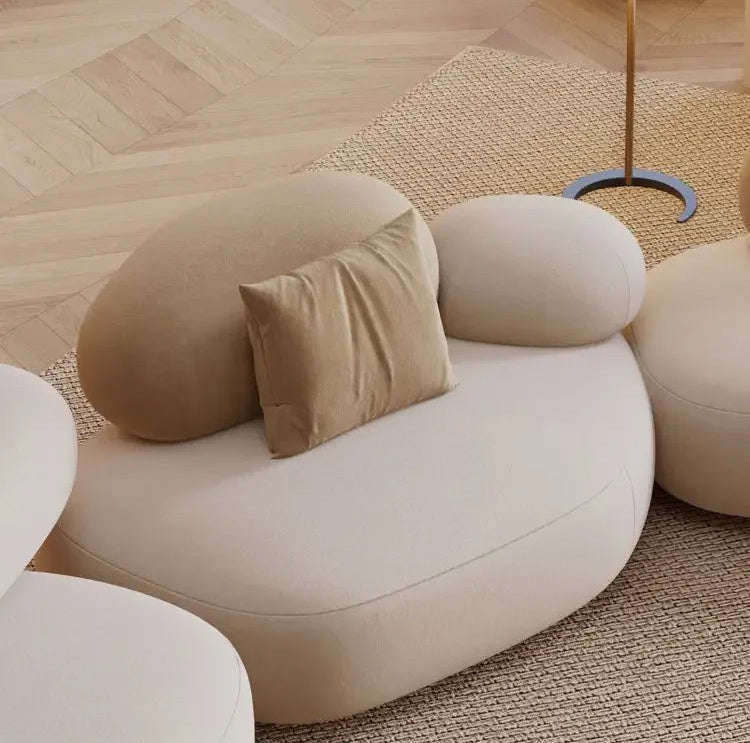 SERÉA™ Cobblestone Curve Sofa | Modern Light Luxury Living Seat