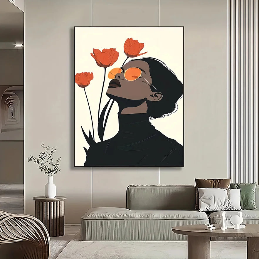 Tulip Muse Canvas by PurelyhomeDeco