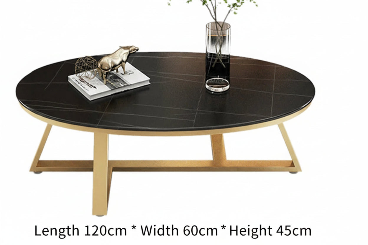 Verona™ Oval Marble Coffee Table – Modern Luxury Living Room Table by PurelyhomeDeco