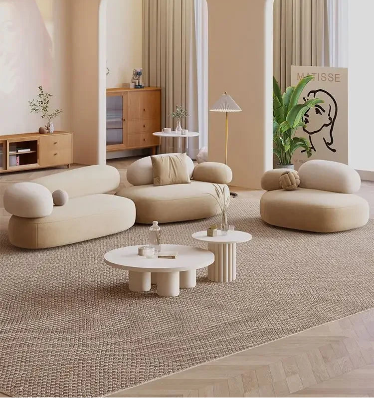 SERÉA™ Cobblestone Curve Sofa | Modern Light Luxury Living Seat