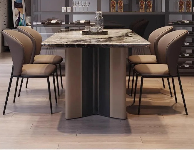 INKÉRA™ Italian Extendable Ink Stone Dining Set (140–220 cm)