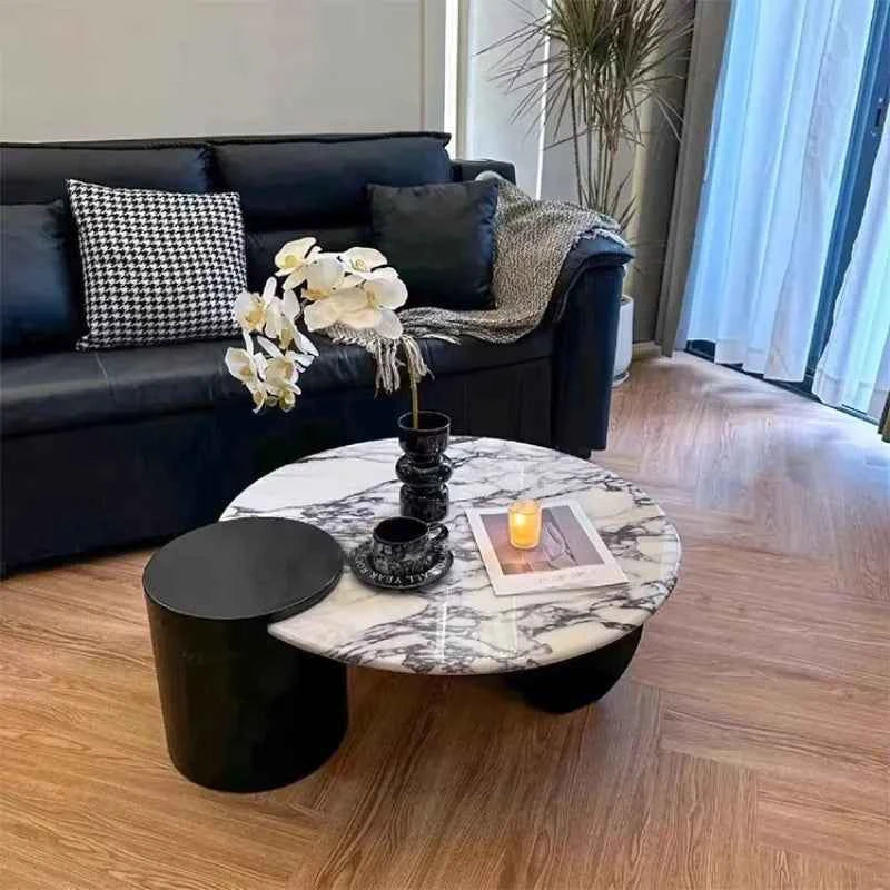 Calidora™ Round Coffee Table – Modern Living Room Accent Table by PurelyhomeDeco