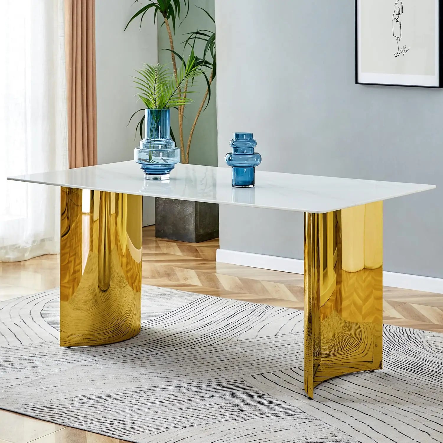 NEXRA™ Modern Marble Multi-Space Table